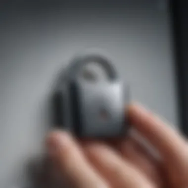 Enhanced Contact Privacy Illustration of data security lock over synchronized contacts