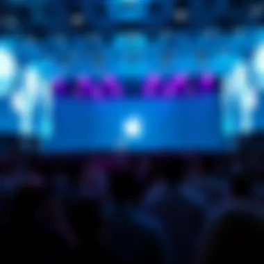 Iconic Apple product launch event atmosphere