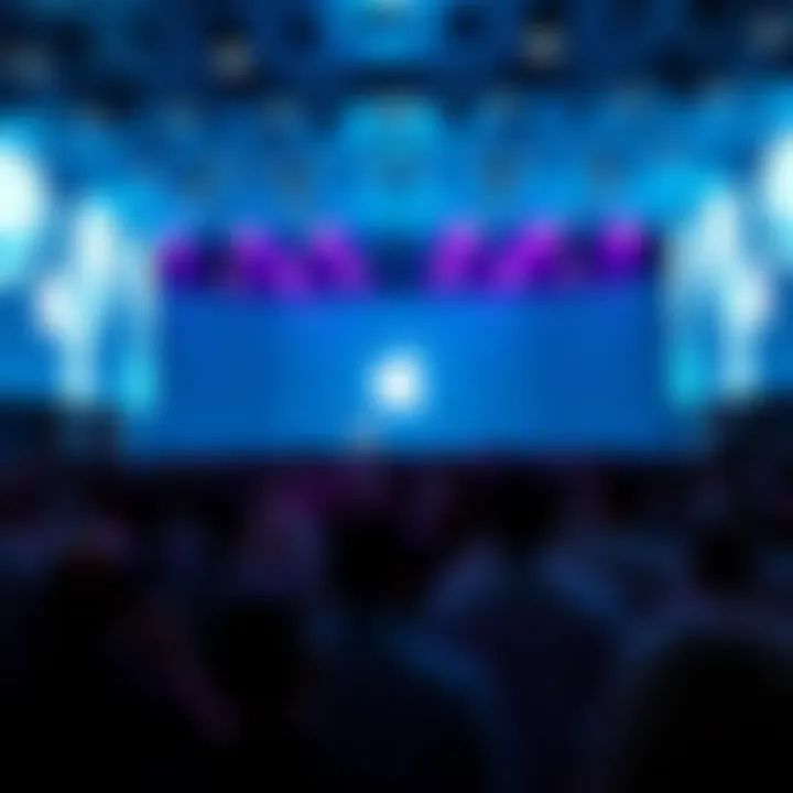 Iconic Apple product launch event atmosphere