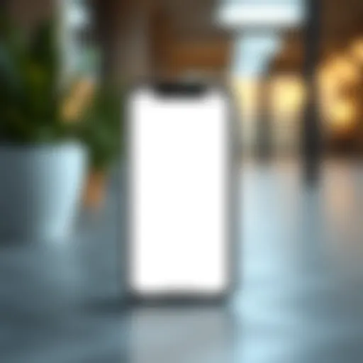 Minimalist design concept with a white interface