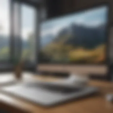 Effortless Compatibility: Macbook Air with Windows Apps Modern Macbook Air running Windows applications