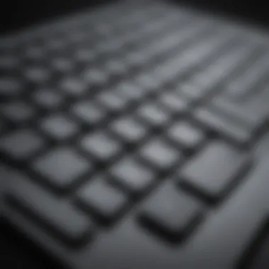 Enhanced Functionality: Macbook Keyboard with Windows Shortcuts Elegant Macbook keyboard with Windows shortcut keys