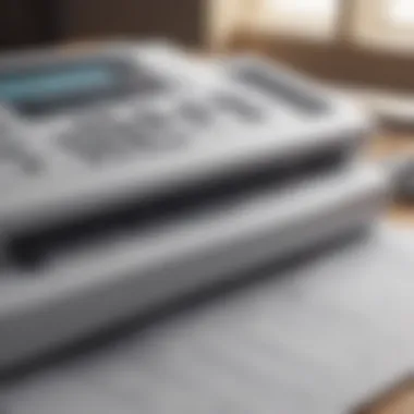 Streamlined Fax Communication Processes Efficiency in Fax Communication Illustration