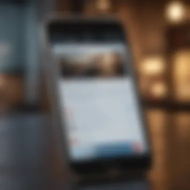 Seamless Messenger App Integration Elegant smartphone showcasing Messenger app integration