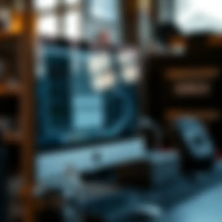 An iMac undergoing routine maintenance checks