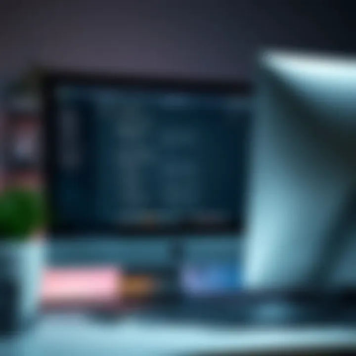 A user optimizing software settings on an iMac