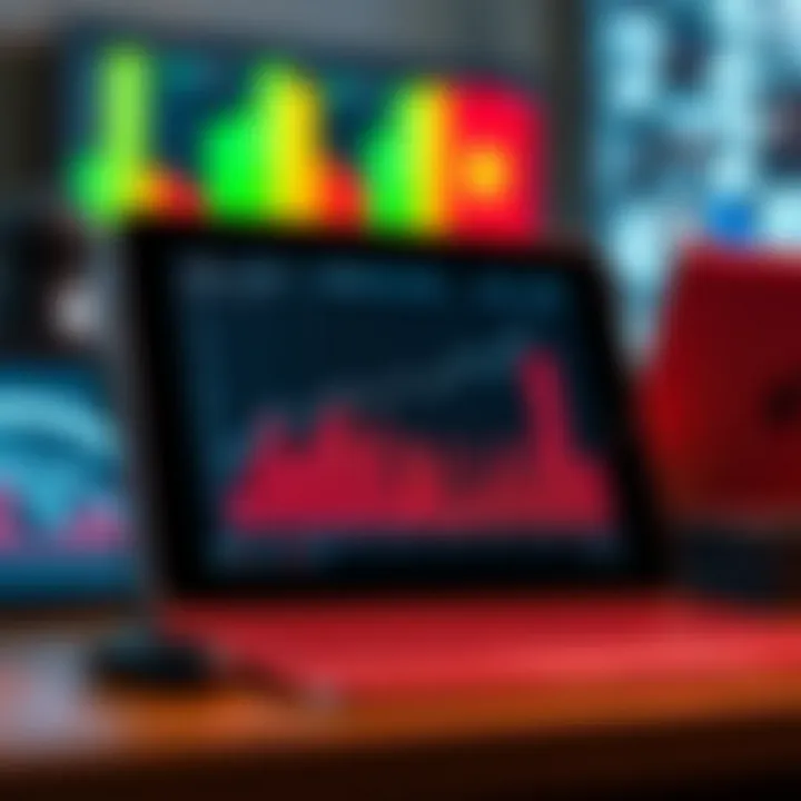 Market Trends and Depreciation Market trends graph indicating the depreciation of tech devices