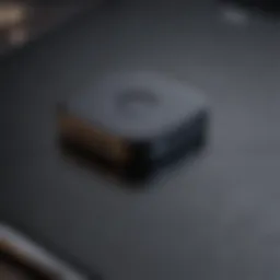 Close-up view of the last iPhone model featuring a home button, highlighting its distinct design.