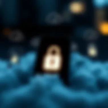 Exploring Cloud Storage Solutions Illustration of cloud storage options for iPhone