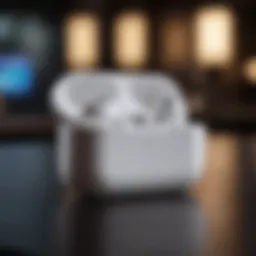 Elegant design of AirPods Pro