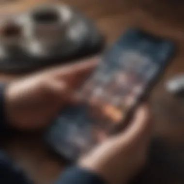 Configuring App Blockers on iPhone A user navigating the settings of an iPhone to configure app blockers.