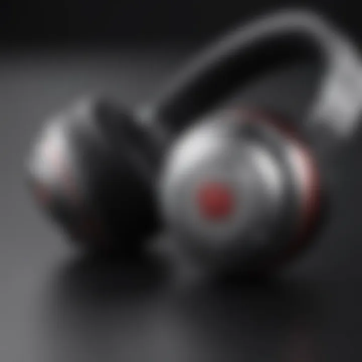 Close-up of the sound quality features of Apple Beats Pro