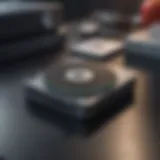 Apple SuperDrive next to Blu-ray disc