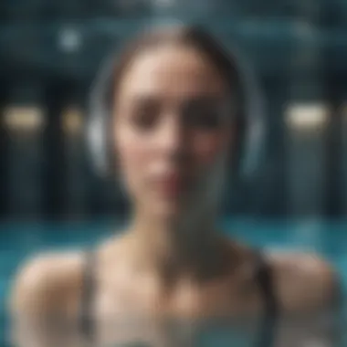 Immersive Swimming Experience with Apple Headphones Swimming with Apple Waterproof Headphones