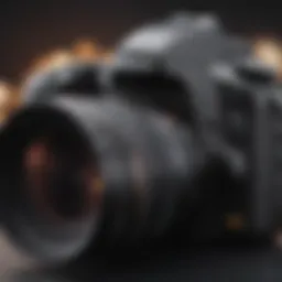 High-end DSLR camera with advanced features