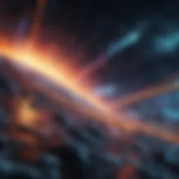 A vibrant dynamic wallpaper showcasing a cosmic scene