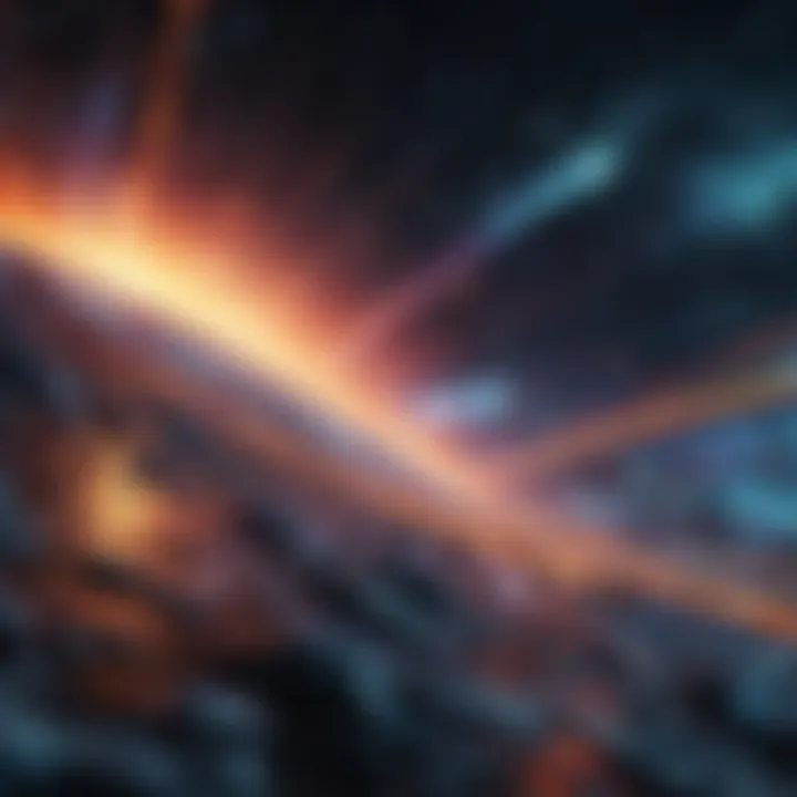 A vibrant dynamic wallpaper showcasing a cosmic scene