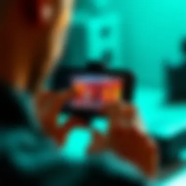 Creative video project being edited on an iPhone