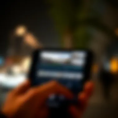 Sleek interface of a popular film editing app