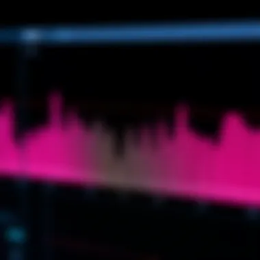 A visual representation of high-resolution audio waveforms.