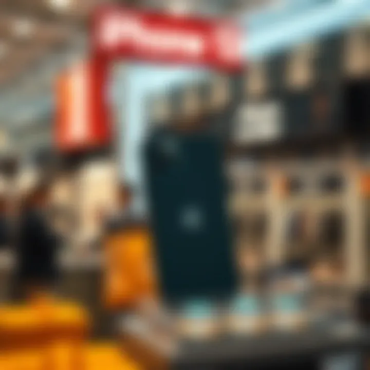Retailer showcasing iPhone 13 promotions