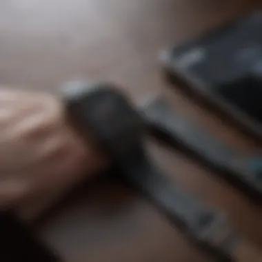 The Perfect Harmony of iPhone and Apple Watch An elegant arrangement showcasing the iPhone and Apple Watch together.