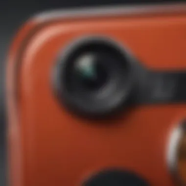 Camera Capabilities of the iPhone XR Close-up of iPhone XR camera capturing stunning photography.
