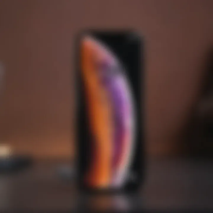 Display of iPhone XR demonstrating its vivid screen quality.