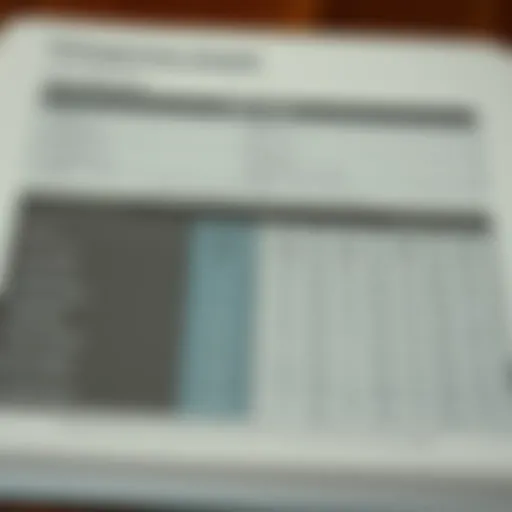 A detailed comparison chart showcasing various iPad models and their specifications.
