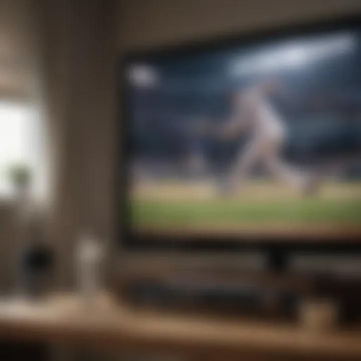 My MLB TV interface displaying live streaming options