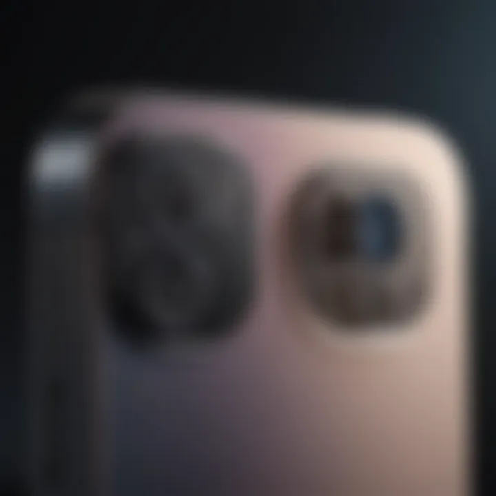 Close-up of iPhone 13 in unique color options