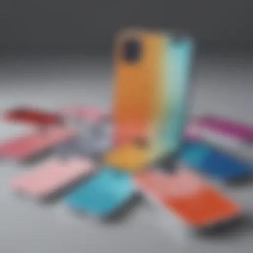 Vibrant color palette showcasing the new iPhone 13 variants