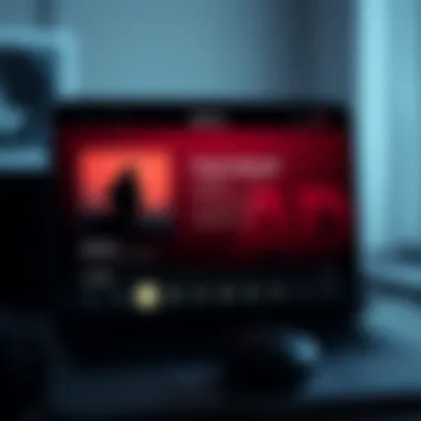 User interface showcasing podcasts on Apple Music