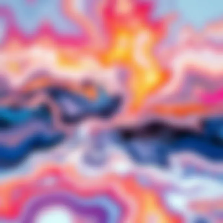 Dynamic screensaver featuring abstract art for iPhone 7 Plus