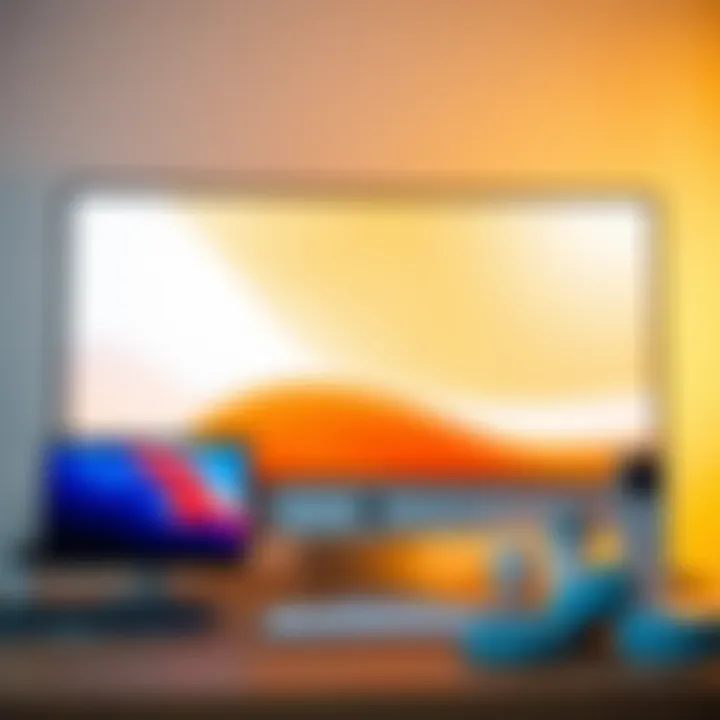 Apple 27 Display Compatibility with Apple Products Compatibility visual showing the Apple 27 Display alongside various Apple devices.