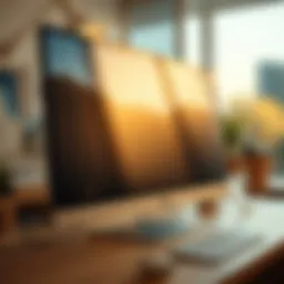 Sleek design of the Apple 27 Display showcasing its modern aesthetics.