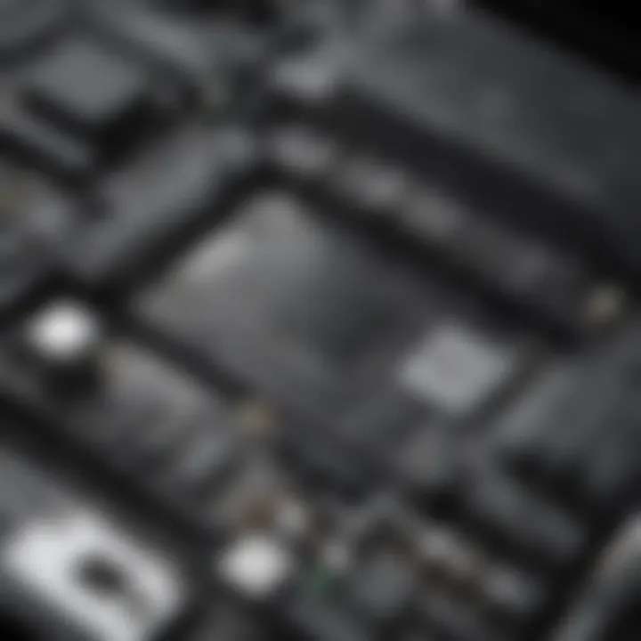 Close-up of MacBook Pro internals