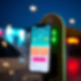 A smartphone displaying an EV charger app interface