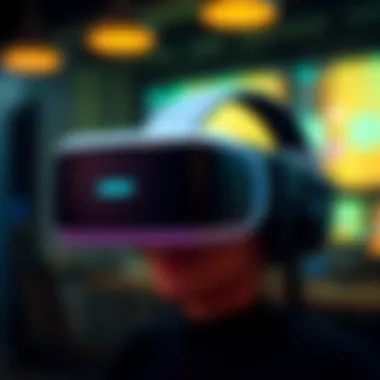 High-resolution VR headset showcasing advanced technology