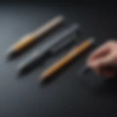 Comparative Analysis of iPad Pens Side-by-side comparison of the first generation iPad Pen with newer models.