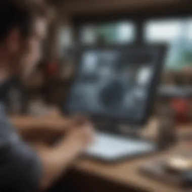 Enhancing Creativity with iPad Pen User multitasking with the iPad Pen in a creative workspace.