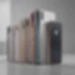 Visual representation of iPhone evolution over the years