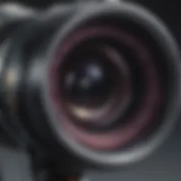 A close-up of the iPhone periscope lens showcasing intricate technology