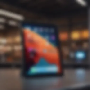 Vibrant Display Quality of iPad Air Showcasing the vibrant display quality of the iPad Air