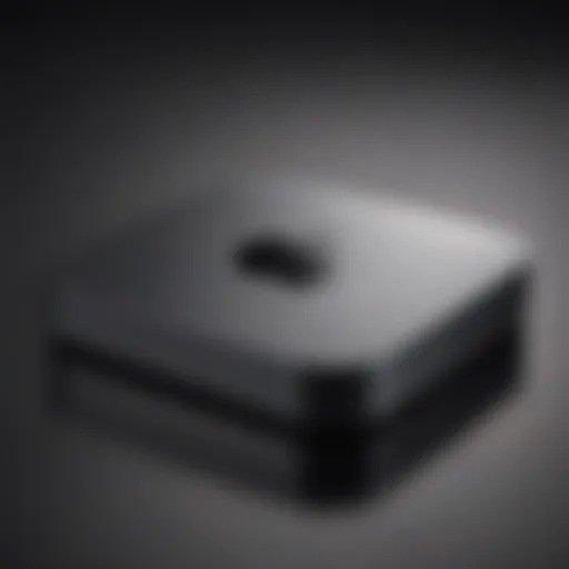 Sleek design of the Mac Mini showcasing its compact form factor