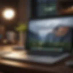 A sleek MacBook showcasing professional productivity
