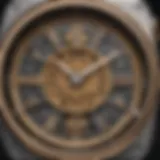 Close-up view of the stainless steel gold iWatch showcasing its intricate design and craftsmanship