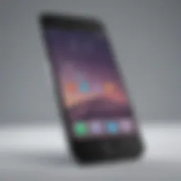 Futuristic design of the new iPhone model
