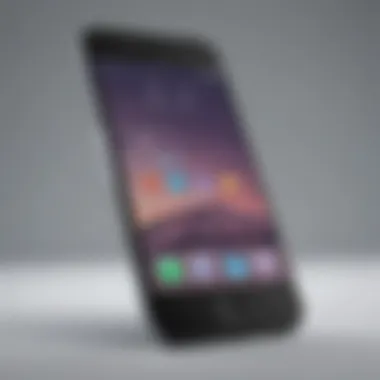 Futuristic design of the new iPhone model