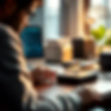 User engaging with the Thunderbolt 2 Drive Dock in a workspace